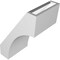 Ekena Millwork 6-in. W x 8-in. D x 12-in. H Westlake Architectural Grade PVC Knee Brace BRCP06X08X12WTL - alternate 3